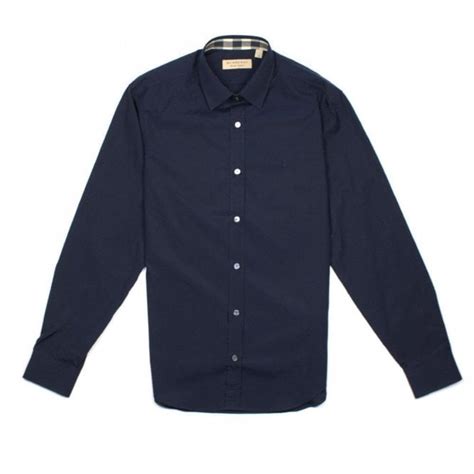 navy blue burberry shirt free shipping|royal blue Burberry shirt.